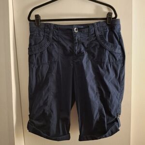 Khakis & Company Women's Navy Blue Casual Shorts